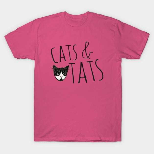 Cats and Tats T-Shirt by bubbsnugg